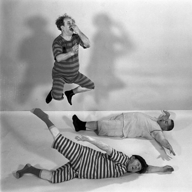 #9 The Three Stooges performed a skit, 1959.