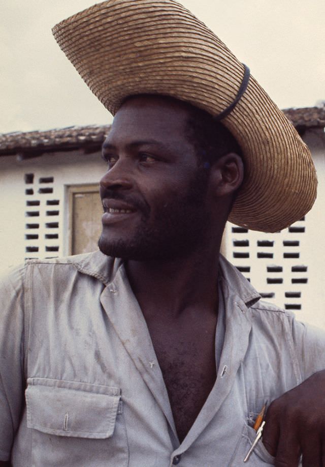 #47 Zafrero (man who works in the Zafra harvesting sugarcane), Cuba, 1976