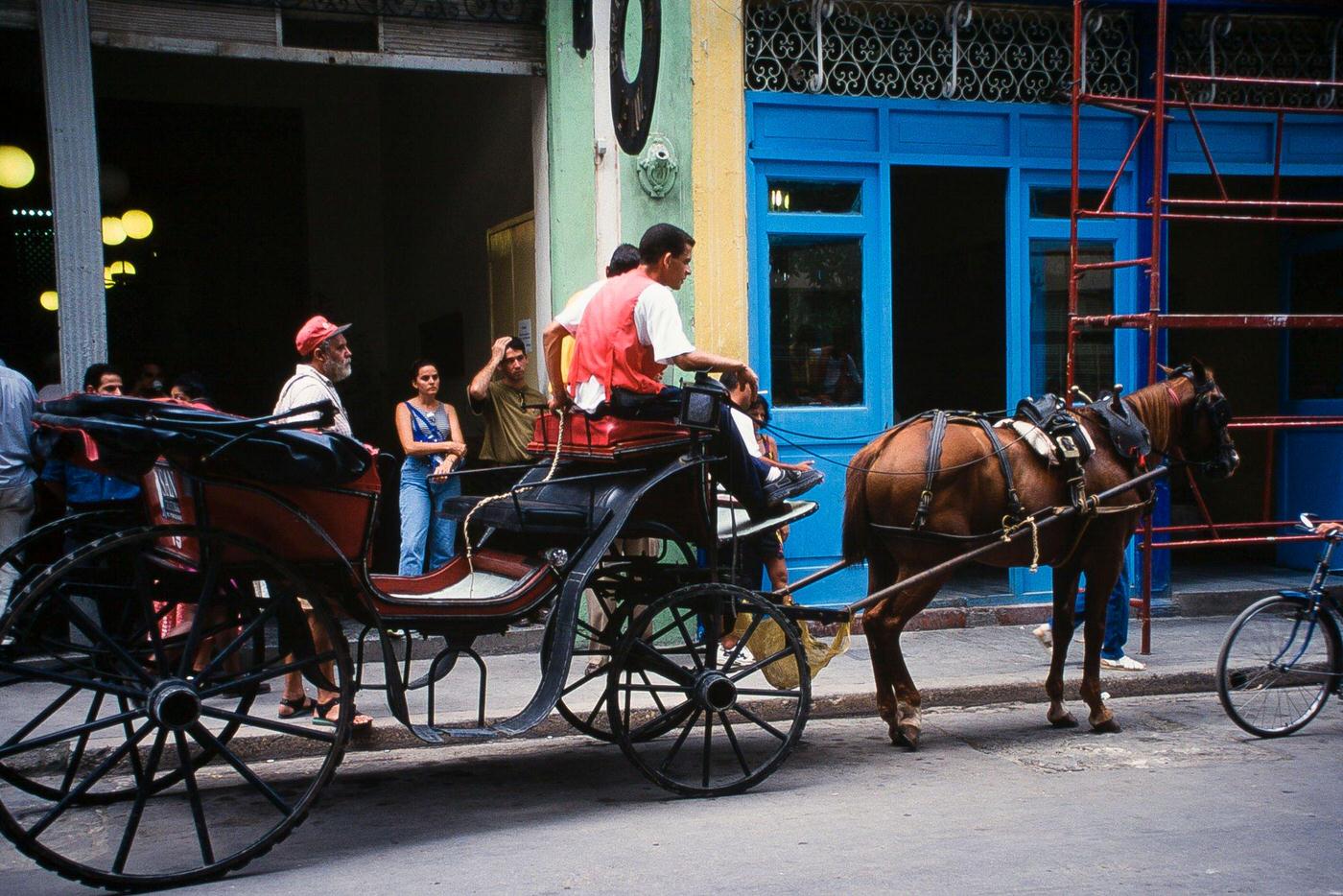 #113 Horse-drawn carriage in Havana, Cuba, June 1999.