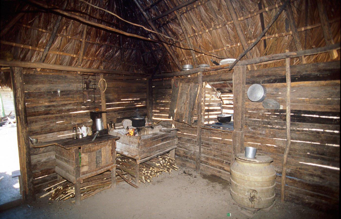 #46 Inner view of a Cuban peasants’ house in Guantanamo, Cuba, 1990.