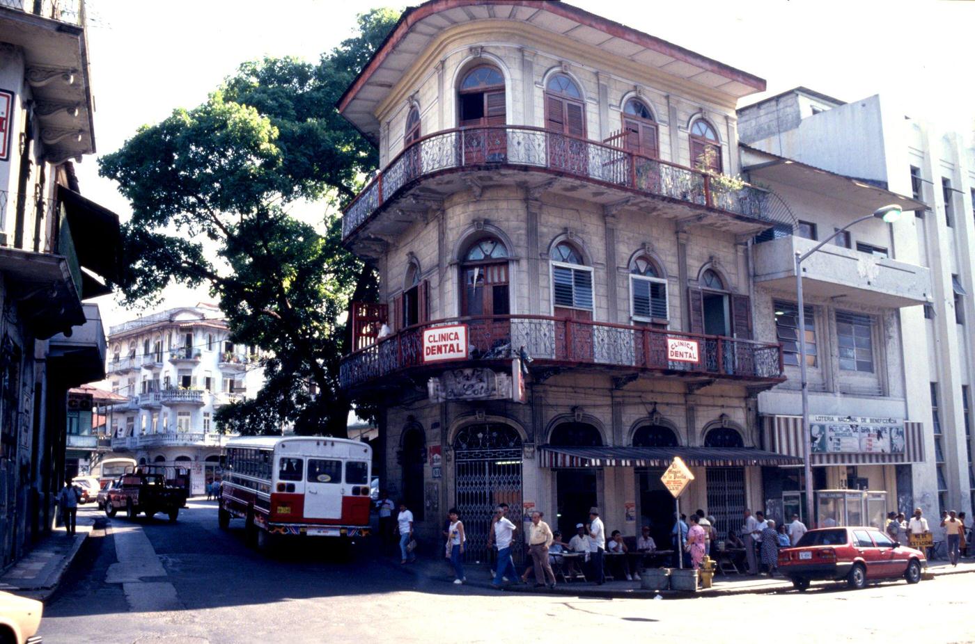#61 A building containing a dental clinic in downtown Havana, Cuba, 1991.