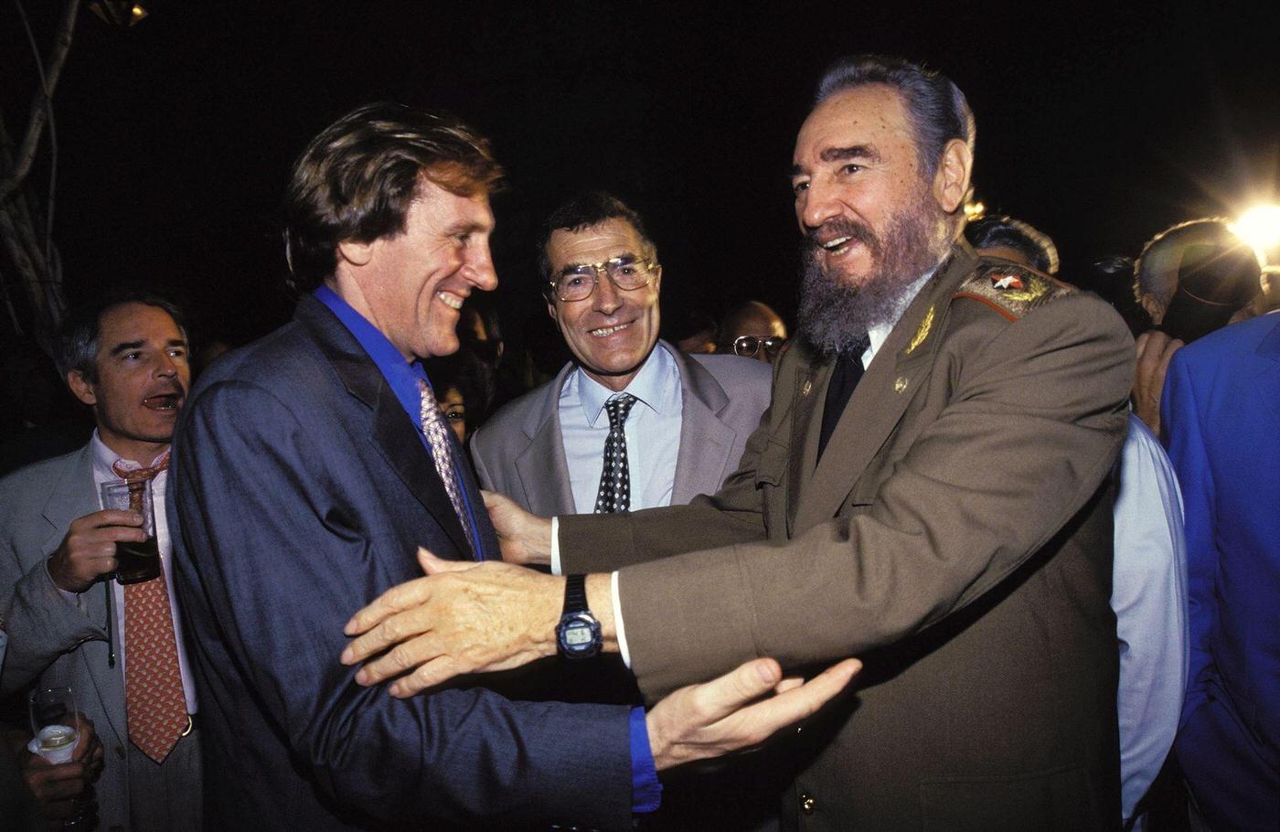 #84 G Bourgoin and Gerard Depardieu in Cuba, November 27, 1996.