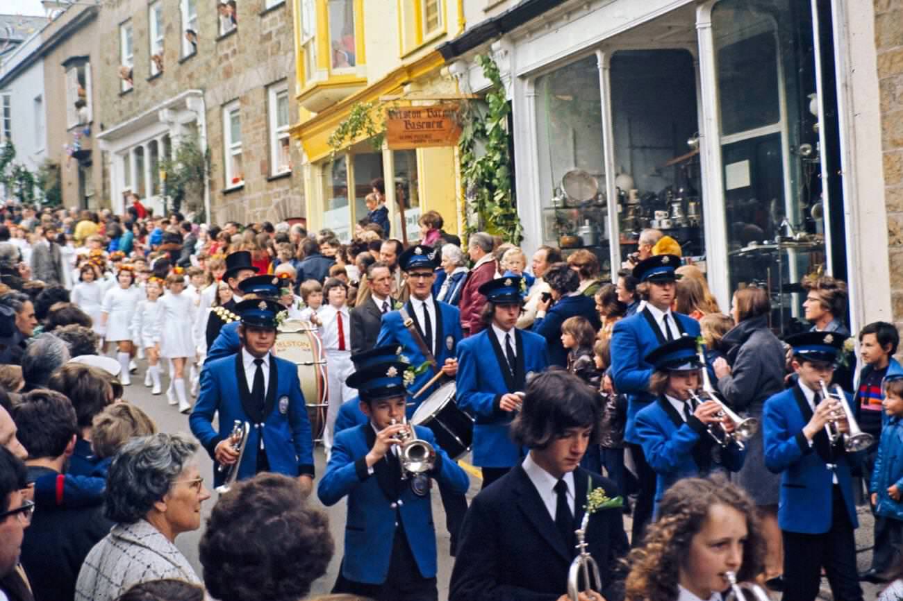 #5 Flora Day, Furry dance, Children’s procession dance, Helston, Cornwall, 1973