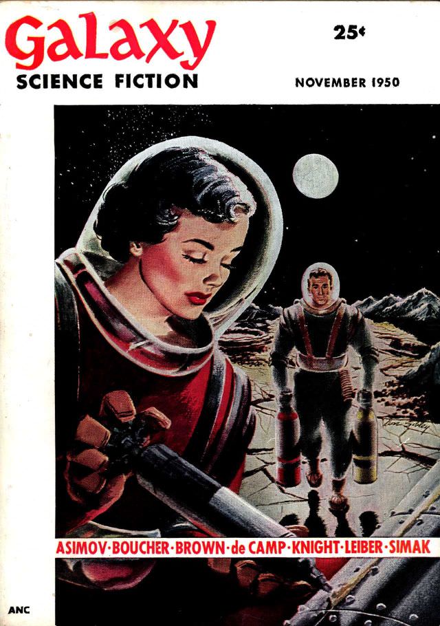 #2 Galaxy Science Fiction cover, December 1950