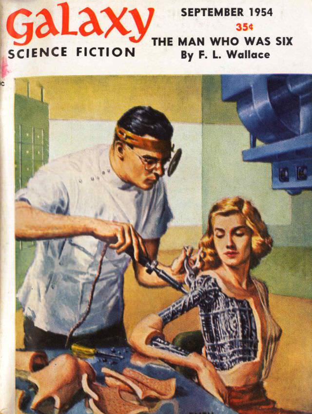 #9 Galaxy Science Fiction cover, September 1954