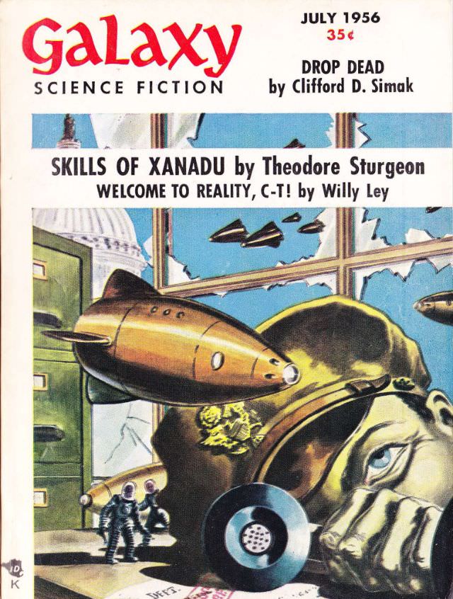 #11 Galaxy Science Fiction cover, July 1956
