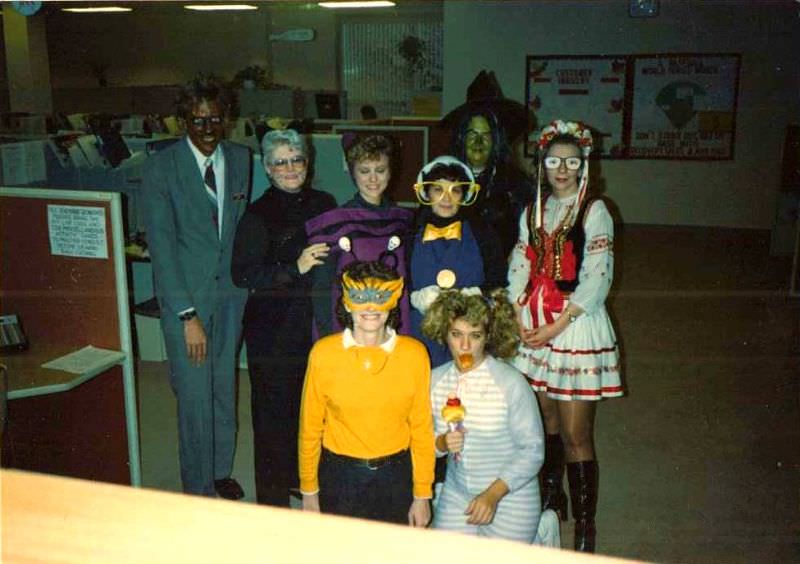 #20 Halloween office party, 1960s.