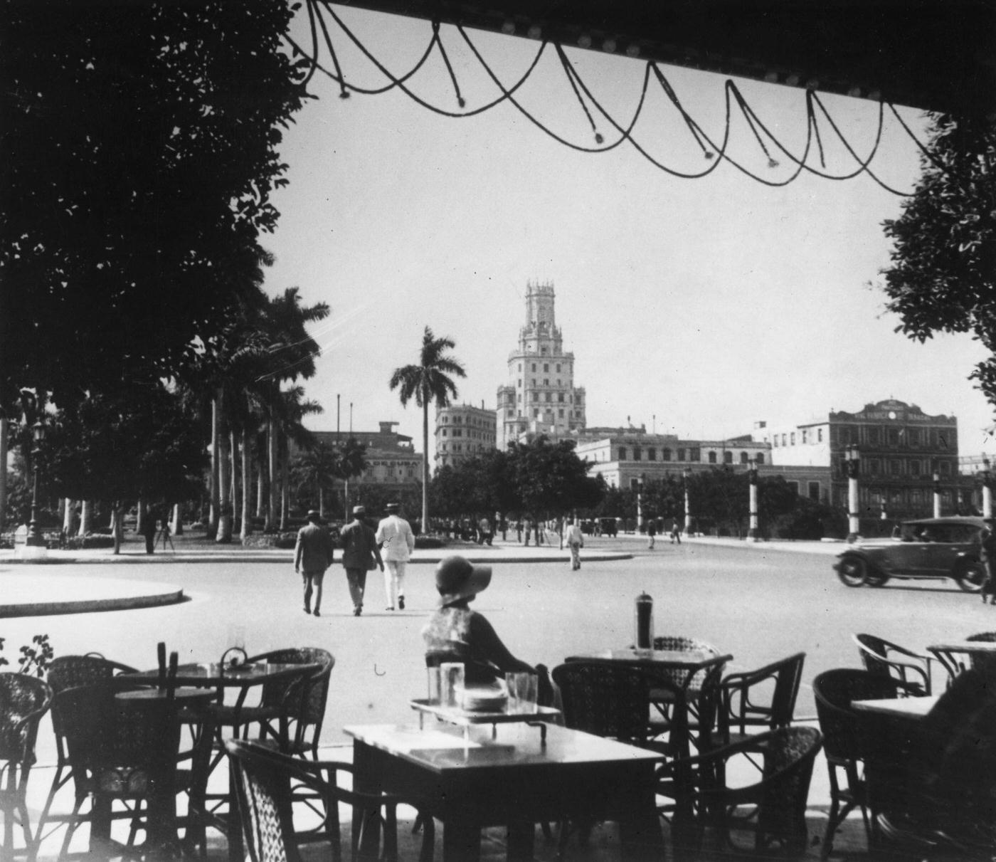 #2 A view from the Santiago Cafe towards the telephone buildings in Havana, capital of Cuba, 1930