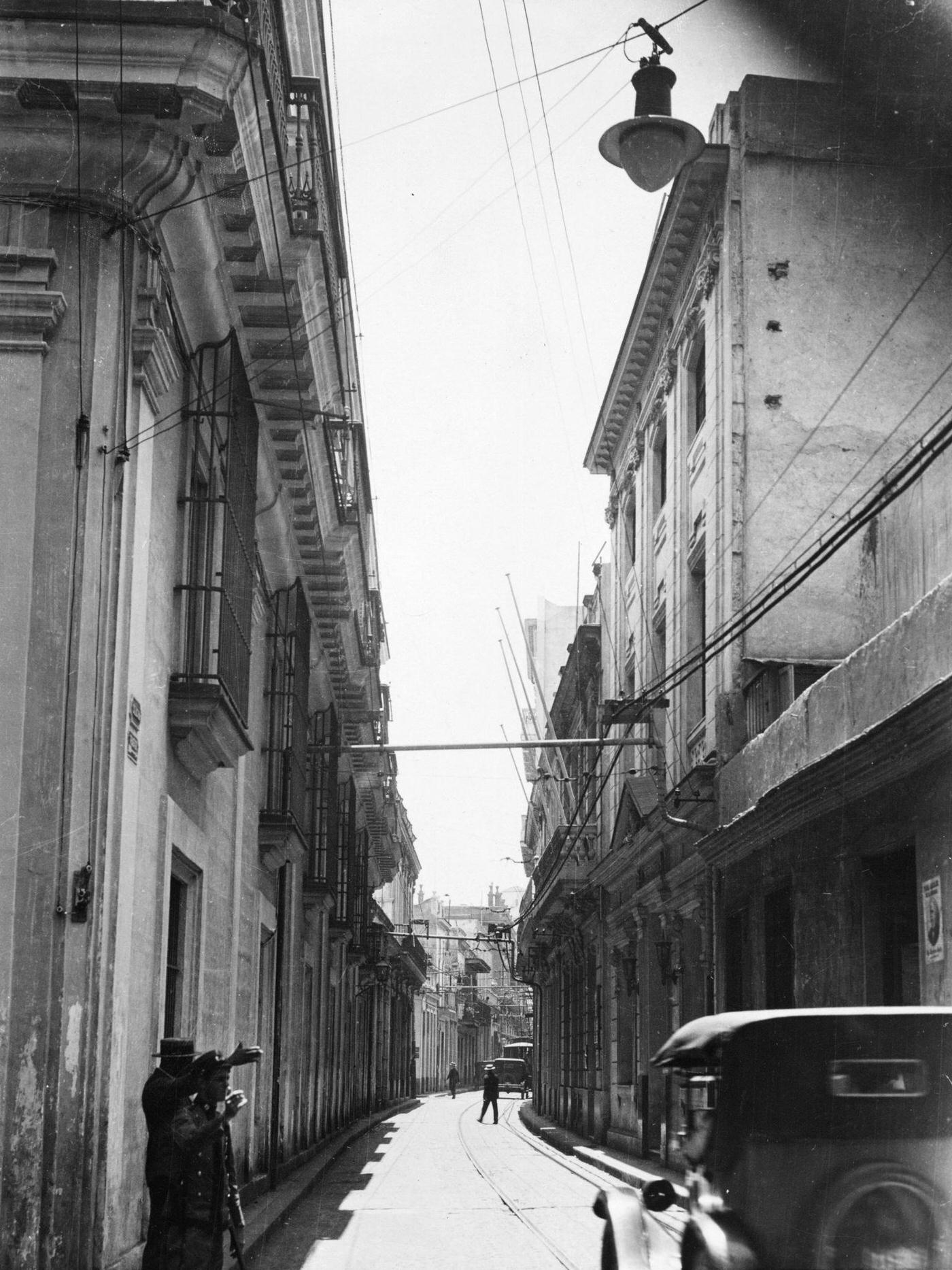 #4 A street in Havana, 1930