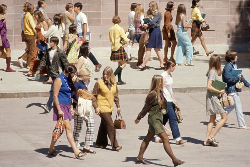#1 Students at Woodside High in California, 1969.