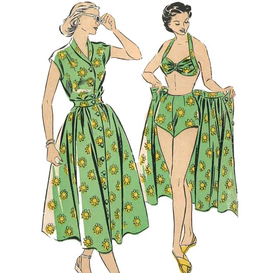 #4 Sarong-style swimsuits