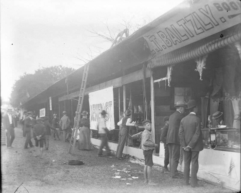 #46 General view street fair after fire, 1898