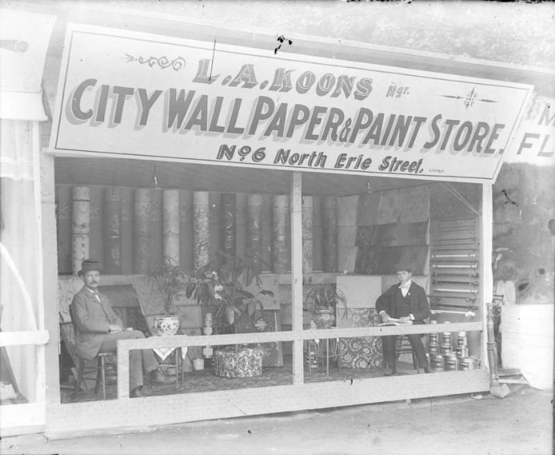 #7 City Wallpaper & Paint booth, 1898