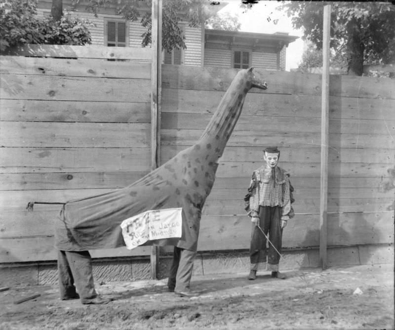 #9 Clown act street fair, 1898