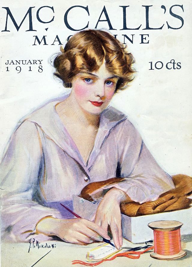 #30 McCall’s magazine cover, January 1918