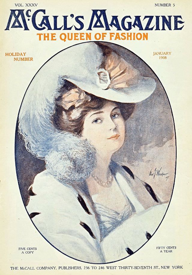 #2 McCall’s magazine cover, January 1908
