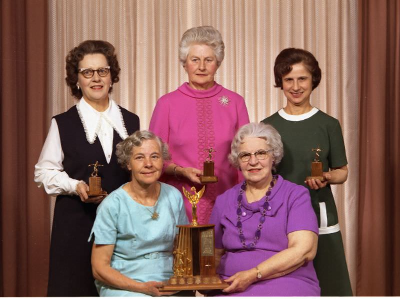 #1 A group of women’s bowling team from Nelson, May 1970