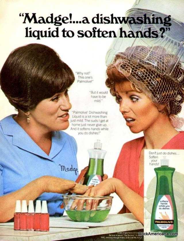 Vintage Palmolive Ads with the Legendary Madge that Sparked Laughter and Cleaned Up Hearts! Vintage