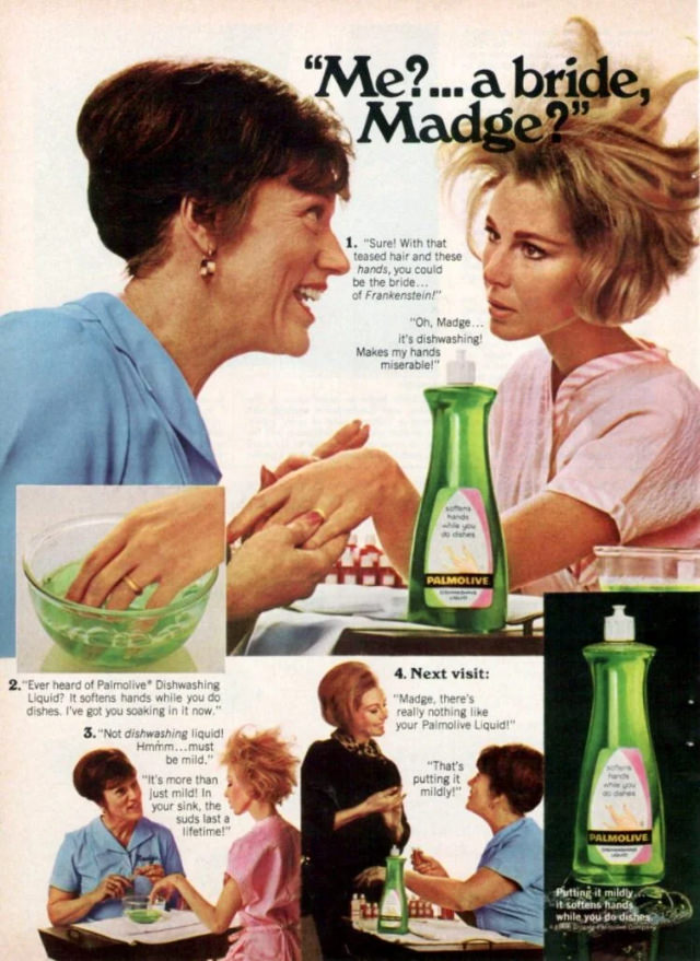 Vintage Palmolive Ads with the Legendary Madge that Sparked Laughter and Cleaned Up Hearts! Vintage