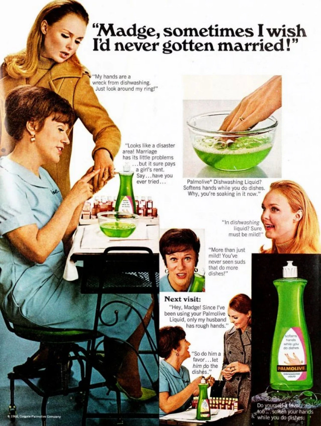Vintage Palmolive Ads with the Legendary Madge that Sparked Laughter and Cleaned Up Hearts! Vintage