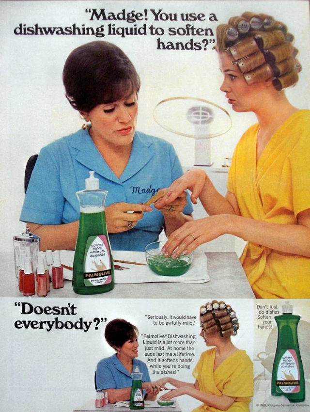 Vintage Palmolive Ads with the Legendary Madge that Sparked Laughter and Cleaned Up Hearts! Vintage