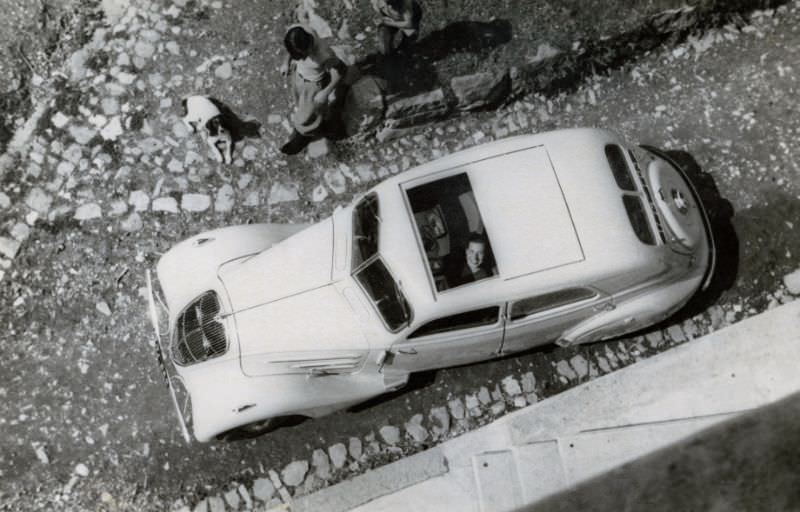 #12 French-registered Peugeot 402, Falcade, Italy, 1937