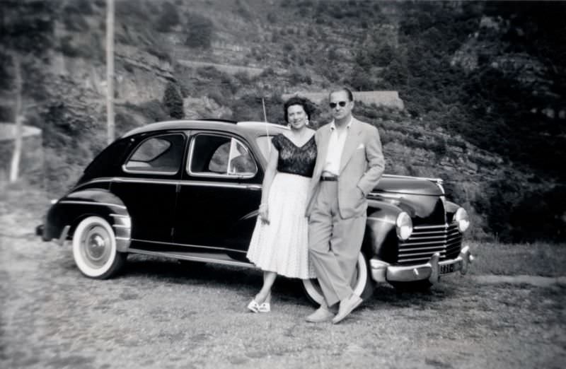 #38 Peugeot 203, countryside, France 1955