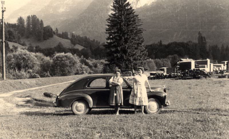 #39 Peugeot 203, countryside, Austria 1955