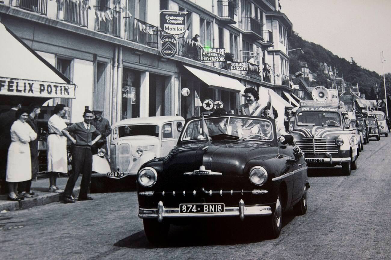 #15 Rouen, France, 1944: French Simca Vedette Car in the 1950s