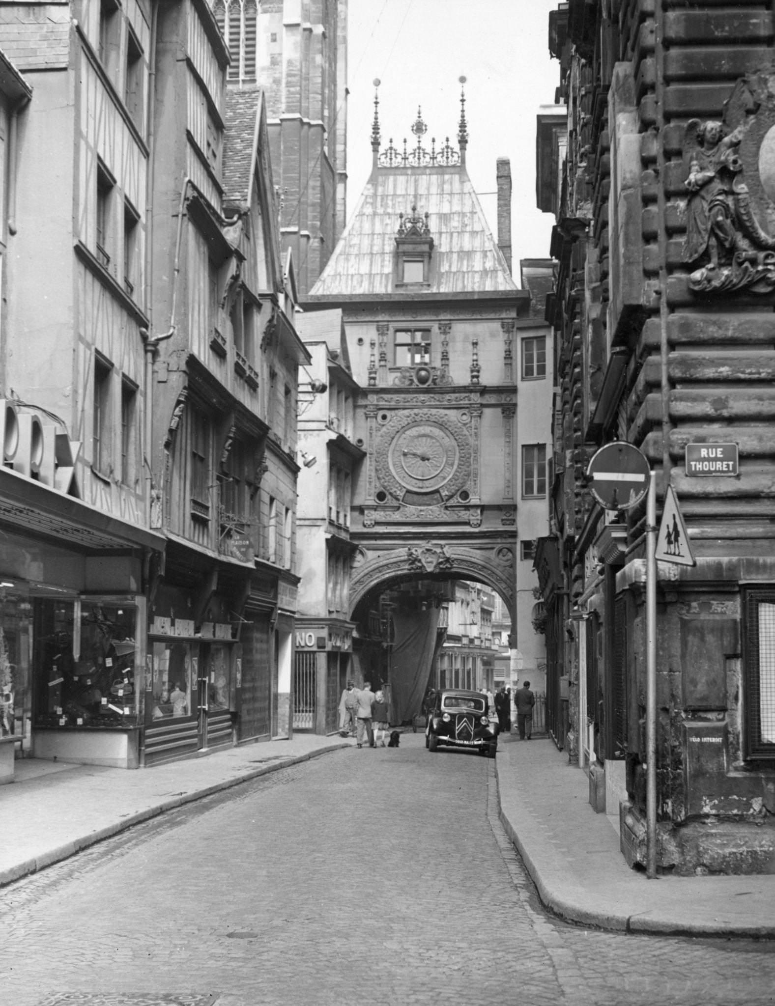 #1 Rue de la Grosse-Horlage, Rouen, Normandy, May 1955