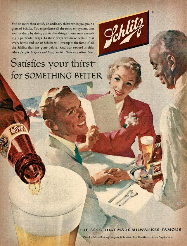 Interesting Story and Vintage Ads of Schlitz Beer from the 1950s and 1960s Vintage Ads