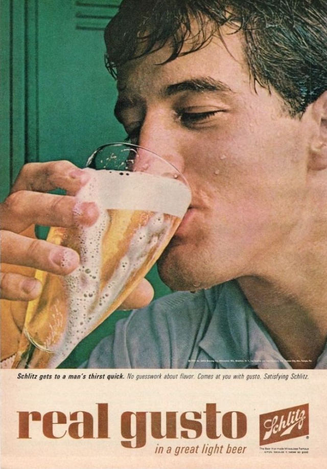 Interesting Story and Vintage Ads of Schlitz Beer from the 1950s and 1960s Vintage Ads
