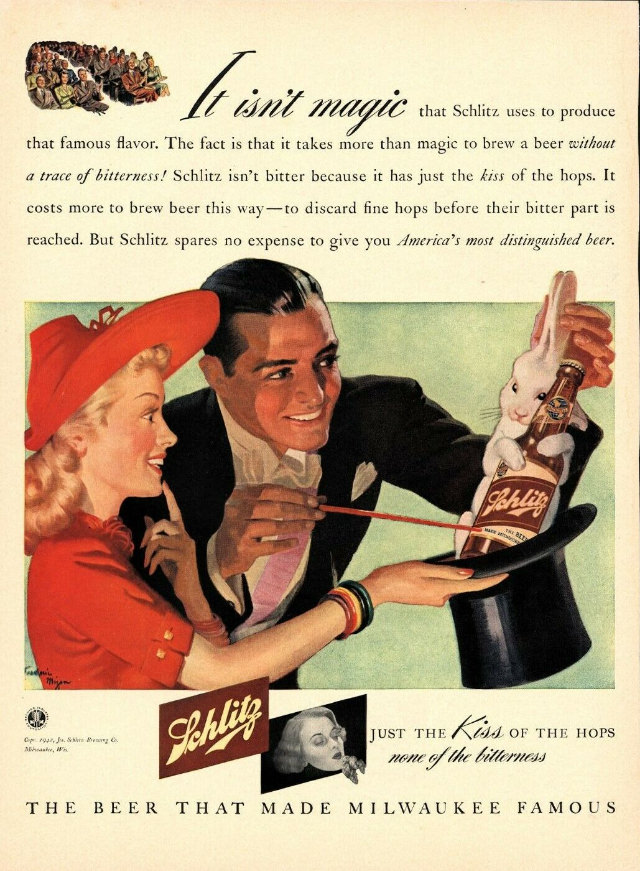 Interesting Story and Vintage Ads of Schlitz Beer from the 1950s and 1960s Vintage Ads