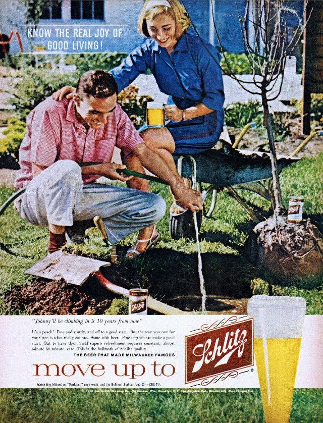Interesting Story and Vintage Ads of Schlitz Beer from the 1950s and 1960s Vintage Ads
