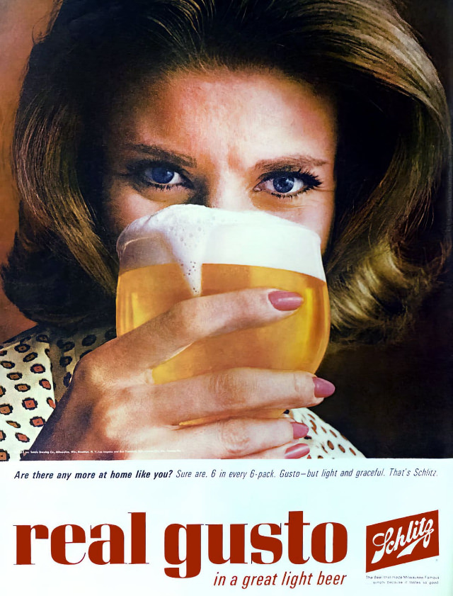 Interesting Story and Vintage Ads of Schlitz Beer from the 1950s and 1960s Vintage Ads