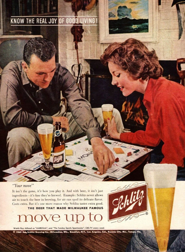 Interesting Story and Vintage Ads of Schlitz Beer from the 1950s and 1960s Vintage Ads