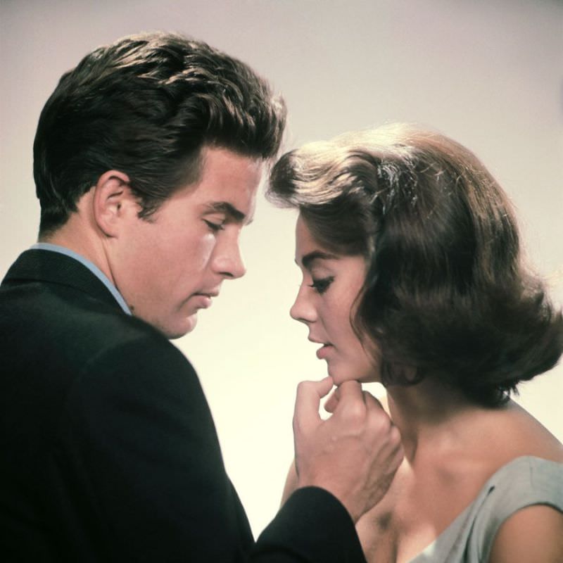 Natalie Wood and Warren Beatty during the Filming of ‘Splendor in the Grass’ (1961) Movies