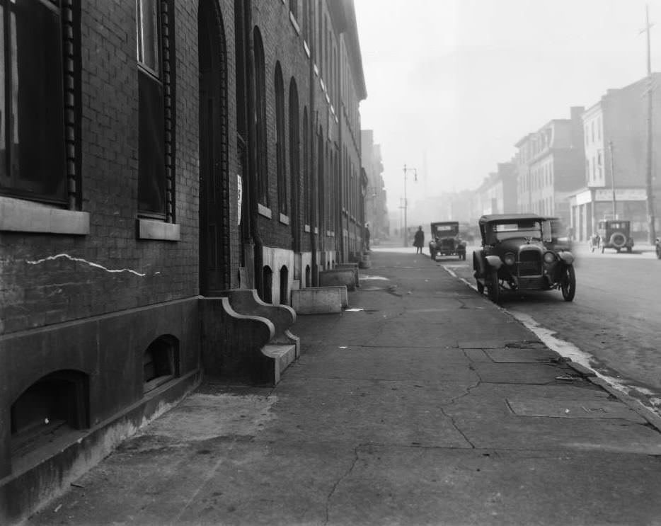 #44 View of Chestnut Street in St. Louis in the 2200 block in 1925