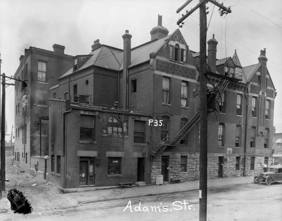 #46 View of 2300 block of Adams Street in St. Louis in 1925
