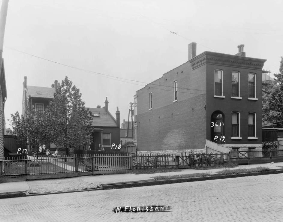 #59 View of the 3600 block of N. Florissant, 1925