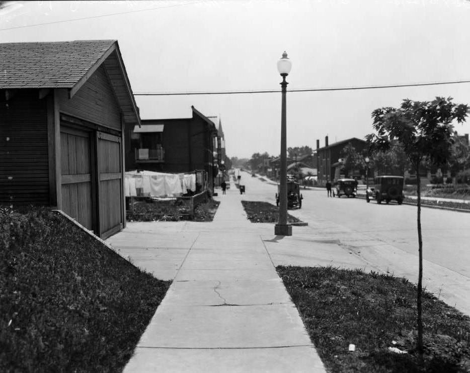 #195 View of the 3600 block of Eiler St. towards Grand from Grace Ave., 1925