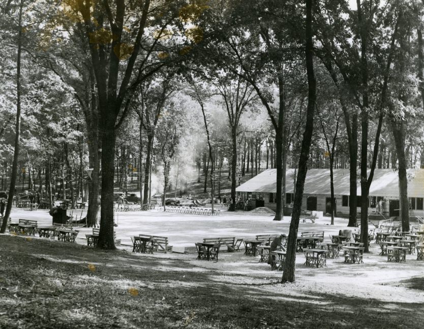 #1 Newly constructed dance floor at Jefferson Barracks, 1941.