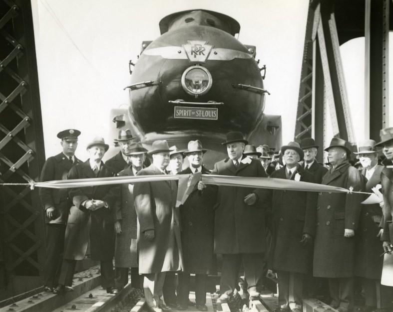 #117 Ribbon Cutting Ceremony At The MacArthur Bridge, 1940