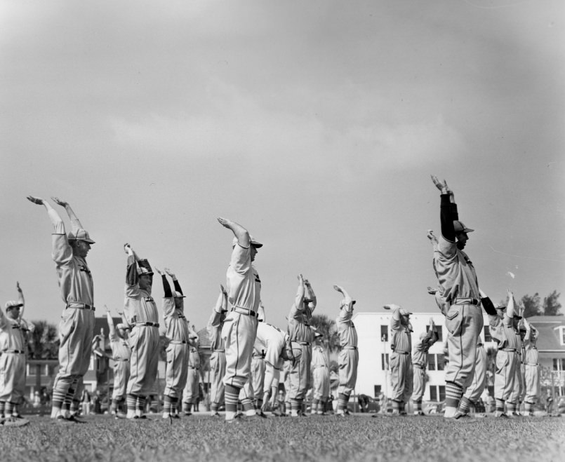 #155 Cardinals Exercising, 1940