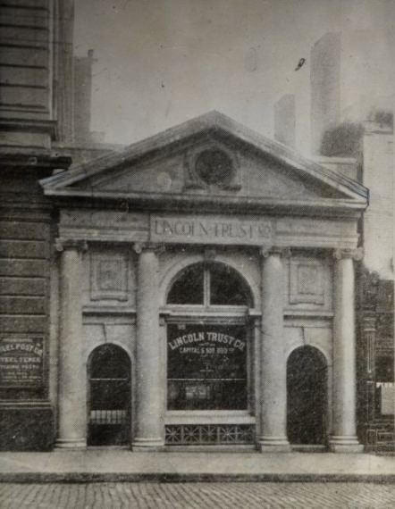 #26 The Lincoln Trust Co. building at 712 Chestnut St., remodeled in 1949 to conform with the Title Guaranty Building.
