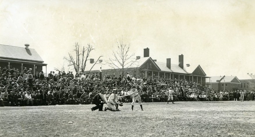 #28 Baseball game at Jefferson Barracks on April 2nd, 1942.