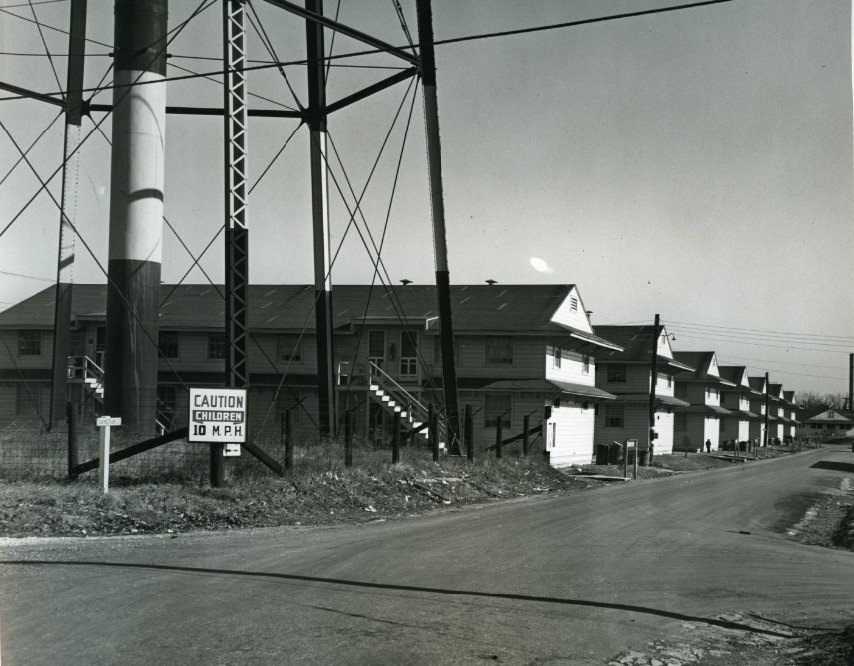 #58 Jefferson Barracks housing next to the tower.