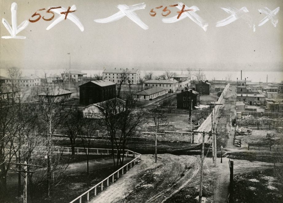 #66 At the Civil War there was a great need of mounted troops for service agianst the Indians, particularly around 1876 at the time of the Custer massacre, and the Arsenal became a cavalry recruit depot.