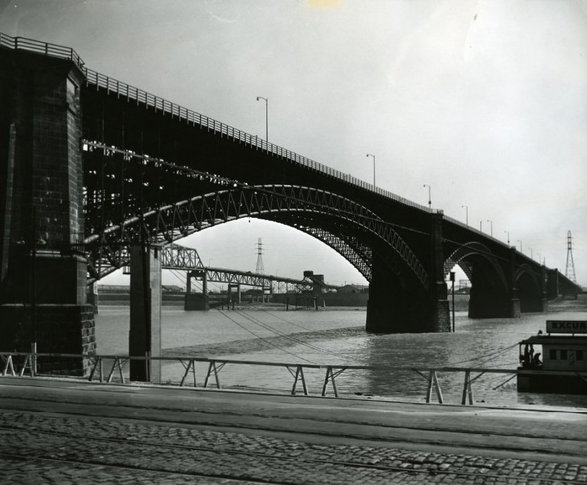 #111 Missouri Side of Eads Bridge, 1954
