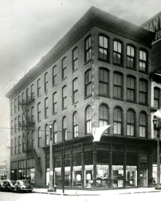 #154 Old company building at Eleventh and Olive, 1958